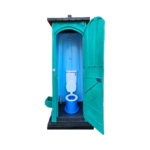 OUTDOOR PIT LATRINE WITH SEAT, FLUSH & H/WASH